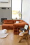 Atelier Del Sofa Kanyon - Sofá-cama de esquina Rojo azulejo